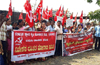 Udupi : Farm labourers stage dharna